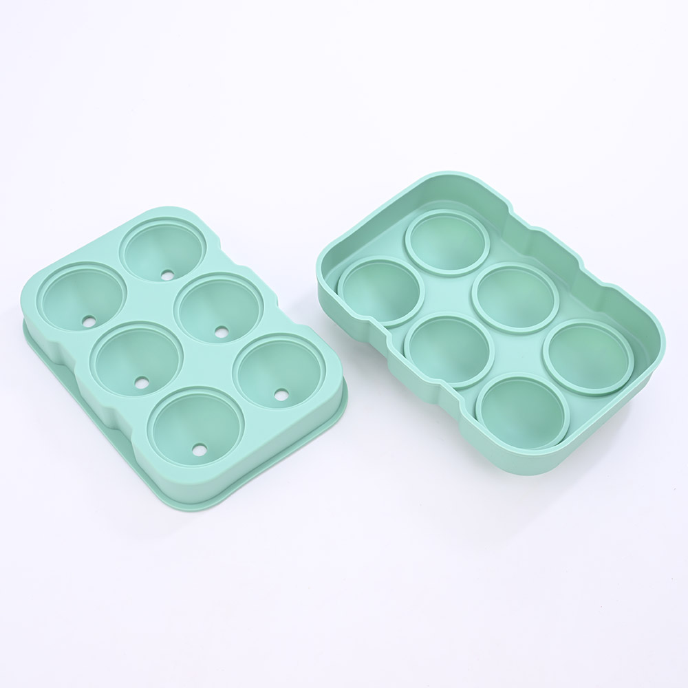 Silicone ice ball sphere tray