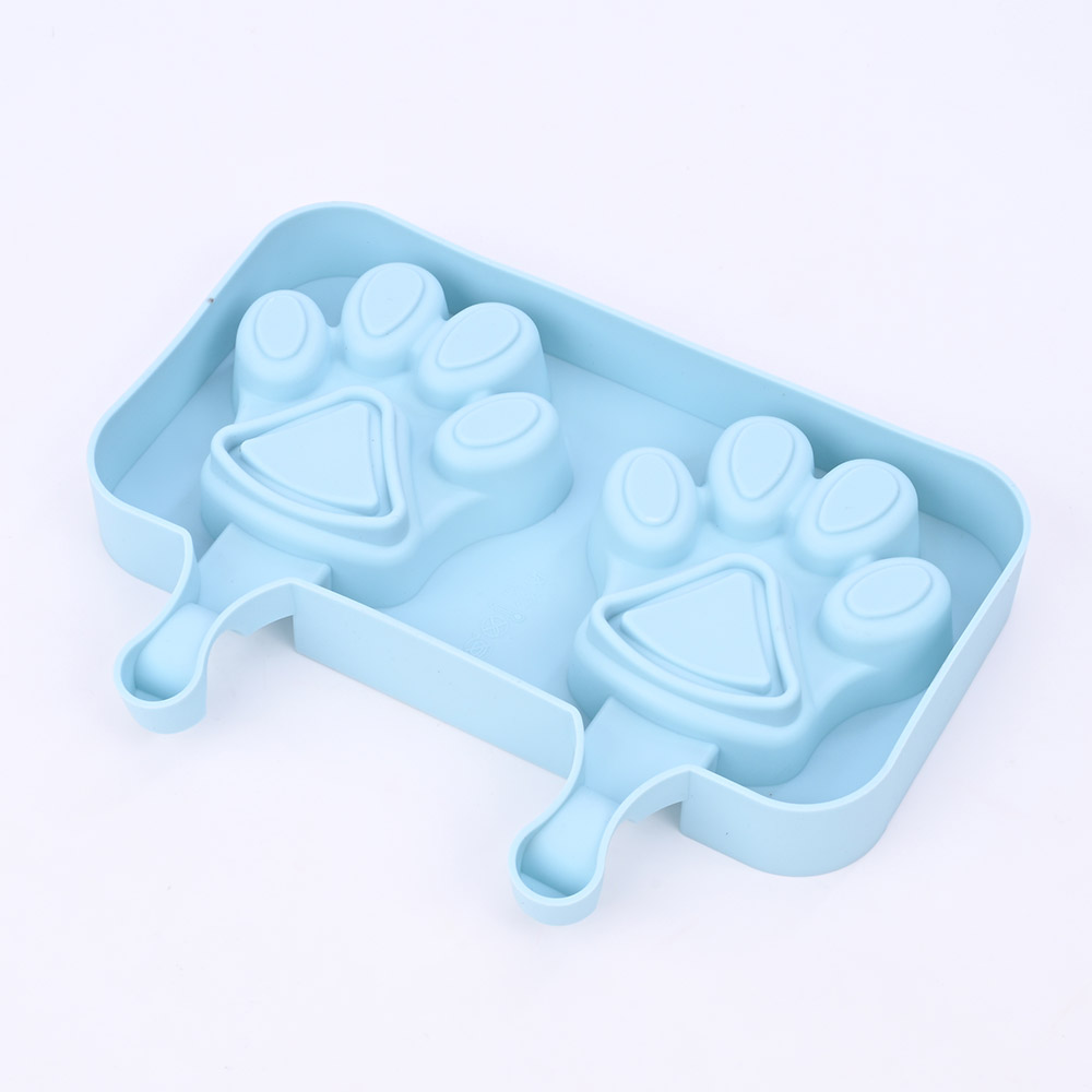 Paw-shape silicone popsicle mold