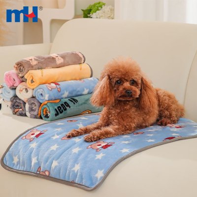 Custom Print Flannel Dog Blanket