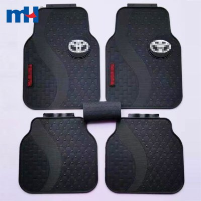 5 PCS PVC Black Universal Mats for Car