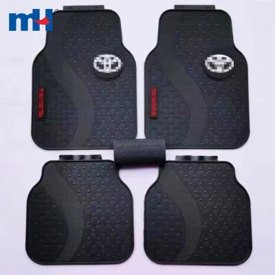 5 PCS PVC Black Universal Mats for Car