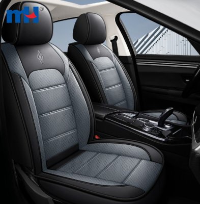 Perforated PU Leather Full-Cover Car Seat Cover Set